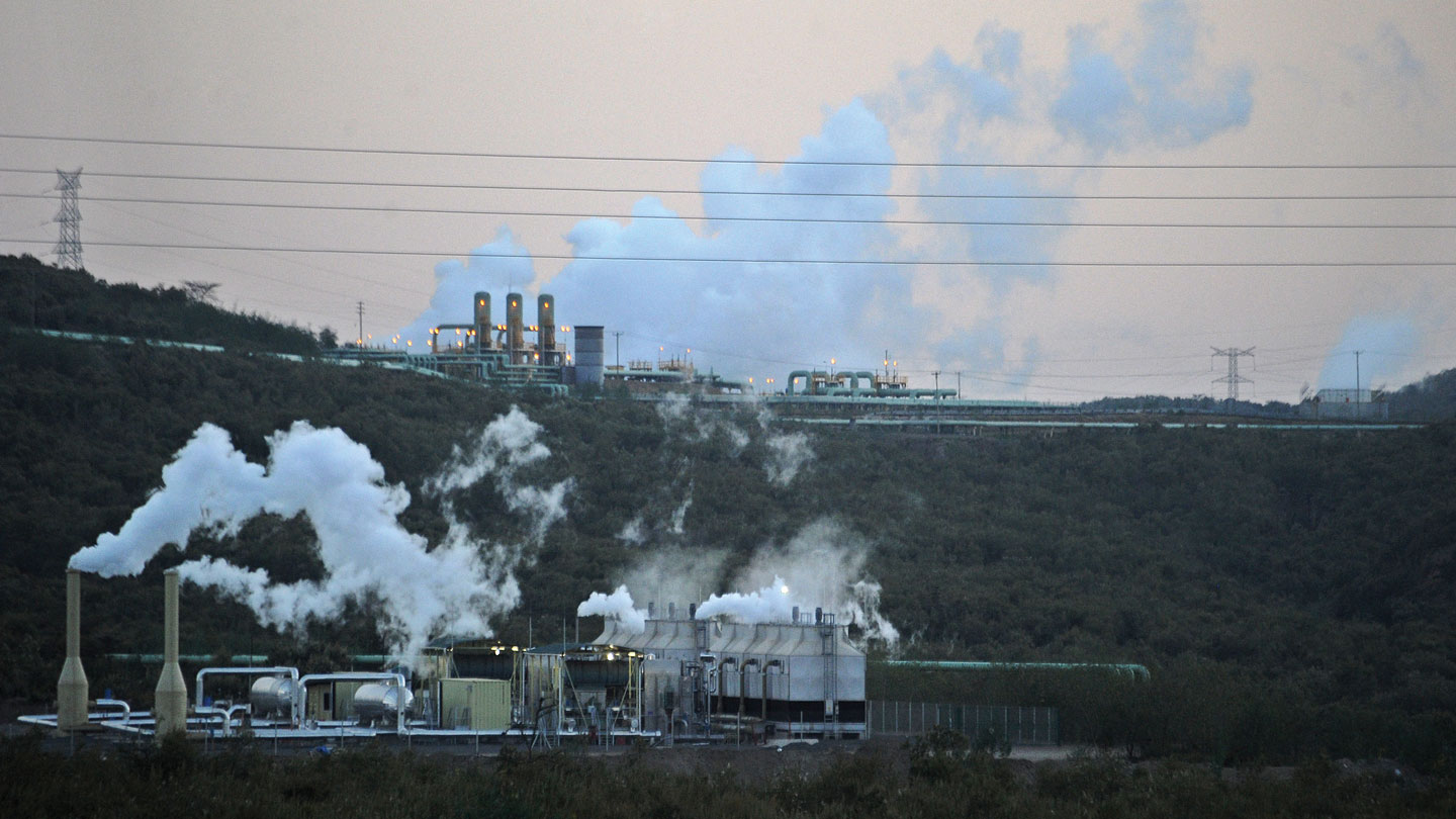 photo of the Olkaria power project